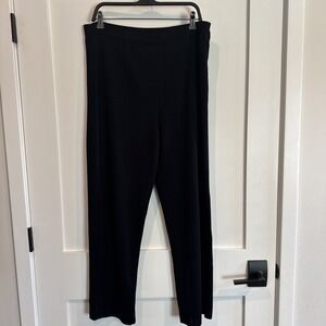 Misook Exclusively Women's XL Pants Black Pull On High Rise Work Career Lounge‎